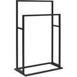  Samostojeći stalak za ručnike crni 48 x 24 x 78 5 cm željezni | shoptok.hr
