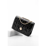 Marjin Shoulder Bag - Black - Plain