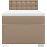 s oprugama i madrac cappuccino 90x200 cm od umjetne kože | shoptok.hr