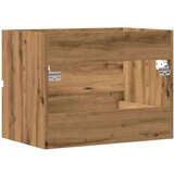 vidaXL Kopalniška omarica artisan hrast 60x38,5x45 cm inženirski les | Shoptok.si