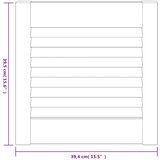  Vrata za ormarić rešetkasti dizajn 2 kom 39,5x39,4 cm borovina | shoptok.hr