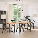  Noge jedilne mize V-oblika 2 kosa Antracit 100x(72-73,3) cm | Shoptok.si