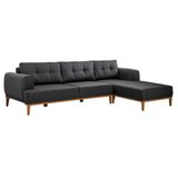 Atelier Del Sofa ugaona garnitura Vina Corner Anthracite Atlantic Pine | ePonuda.com