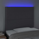 Posteljno vzglavje temno sivo 100x5x118/128 cm blago, (20736902) | Shoptok.si