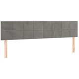  Box spring postelja z vzmetnico svetlo siva 200x200 cm žamet, (20723318) | Shoptok.si