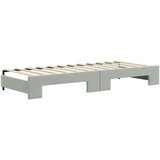  Dnevni krevet na razvlačenje svjetlosivi 80 x 200 cm baršunasti | shoptok.hr