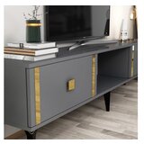 Hanah home tv polica doruk anthracite gold