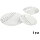 Set tanjura Lignes, 18 komada