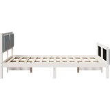  Konstrukcija postelje Svetlo siva 150 x 200 cm blago, (5000084569) | Shoptok.si