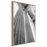  Slika - Stone Columns (1 Part) Vertical 40x60 U prirodnom drvenom okviru | shoptok.hr