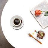 Kondela Klubska mizica, bela/naravna, INFERO | Shoptok.si