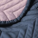 Restilo Rožnato/temno sivo prešito pregrinjalo iz mikrovlaken 240x260 cm Softa – | Shoptok.si