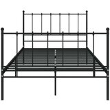  Za krevet crni metalni 120 x 200 cm | shoptok.hr