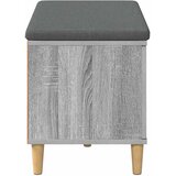  Klupa za hodnik s jastukom Sivi Sonoma 80 x 38 x 46 cm | shoptok.hr