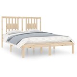  Okvir za krevet od masivnog drva 135 x 190 cm bračni | Eponuda.com