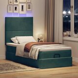 vidaXL Okvir kreveta s madracima tamnozeleni 90x200cm baršunasti | shoptok.hr