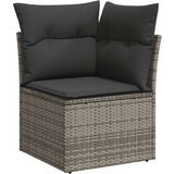 vidaXL 6-dijelni set vrtnih sofa od poliratana s jastucima sivi | shoptok.hr