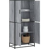 vidaXL Visoka ploča siva Sonoma 68x35x139 cm Konstruirano drvo Cijene