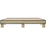  Okvir za krevet boja hrasta 160x200 cm konstruiran drvo i metal | shoptok.hr