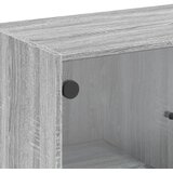  Bočni ormarić sa staklenim vratima boja hrasta 68x37x75,5 cm | shoptok.hr
