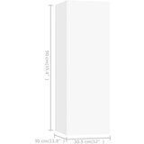  Komplet TV omaric 4-delni bela iverna plošča, (20914849) | Shoptok.si