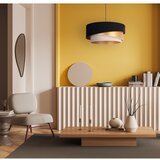  Duolla - Visilica na sajli KOBO 1xE27/15W/230V prečnik 45 cm crna/zlatna/krem | Eponuda.com