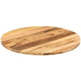 vidaXL Mizna plošča Ø 70x2,5 cm okrogla trden robusten mangov les | Shoptok.si