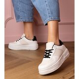 D/CEO marka niezdefiniowana Beige sports sneakers on Luneta platform | Shoptok.si