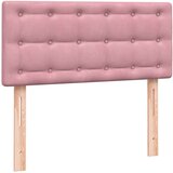 Box spring postelja z vzmetnico roza 90x210 cm žamet, (22011520) | Shoptok.si