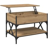  Kava Stol Umjetnički hrast 70x50x50cm Konstruirano drvo | shoptok.hr
