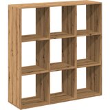 vidaXL Pregrada s knjižno omaro artisan hrast 102x29x103,5cm inž. les | Shoptok.si