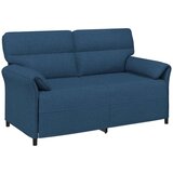 SOFA 100% poliester metalna konstrukcija MDF Šperploča - Plava 2-sjedalo (140 cm) | shoptok.hr