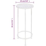  3-dijelni set stalaka za biljke od metala antikni bijeli | Eponuda.com