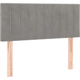  Krevet box spring s madracem LED svjetlosivi 90x190 cm baršun | shoptok.hr