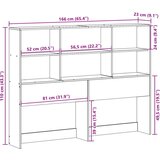 vidaXL Uzglavlje sa spremištem bijeli 160 cm od masive borovine | shoptok.hr
