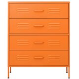  Ladičar narančasti 80 x 35 x 101,5 cm čelični | shoptok.hr
