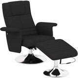 HOMCOM masažni sedež z nogarno poliester, jeklo 78D x 95Š x 88V cm Črn, (5000242915) | Shoptok.si