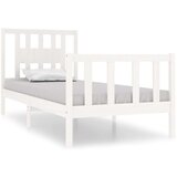  Okvir za krevet masivno drvo bijeli 90x190 cm 3FT jednokrevetni | shoptok.hr