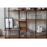 Hanah home polica za knjige cooper walnut