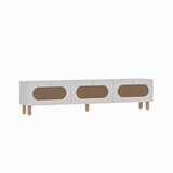 Hanah home tv polica elena white rattan | ePonuda.com