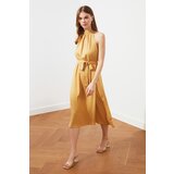 Trendyol Ženska midi smeđa haljina krema | senf | ePonuda.com