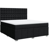  Krevet s oprugama i madracem crni 180x200 cm od tkanine | shoptok.hr