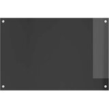  Kuhinjski zid Tamno siva 90 x 60 cm Staklo otporno na udarce | Shoptok.si