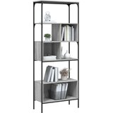  Regal za knjige s 5 razina siva boja hrasta 76x33x188,5cm | Eponuda.ba