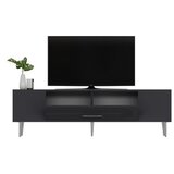 Hanah home TV komoda Dekol3, 150x48,2x29,6 cm, Antracit-Srebrne boje | Eponuda.ba
