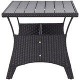  Vrtni stol crni 120 x 70 x 66 cm od poliratana | shoptok.hr