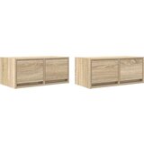 vidaXL TV omarica 2 kosa sonoma hrast 60x31x25,5 cm inženirski les | Shoptok.si