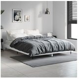 vidaXL Kreveta visoki sjaj bijeli 135 x 190 cm konstruirano drvo | shoptok.hr