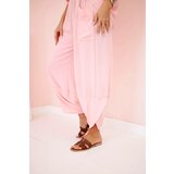 Kesi Włoski Viscose blouse + pants set powder pink | shoptok.hr