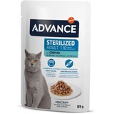Advance Cat Adult Sterilized koščki v omaki, vrečka - trska - 85 g 85 g Cene